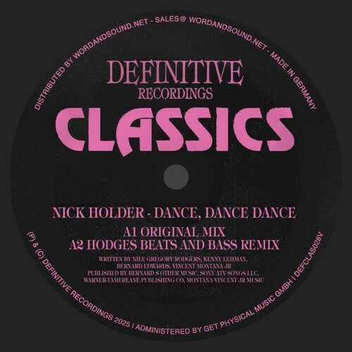 Holder,nick - Dance Dance Dance - Vinyl Record