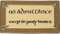 Fridge Magnet (enamel) - No Admittance - Fridge Magnet (enamel) - No Admittance - Collectibles