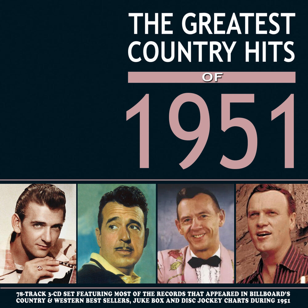 Greatest Country Hits Of 1951 / Various Music CD