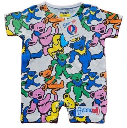 Daphyls Grateful Dead Swirl Bears Romper Dapgdsbr - Daphyls Grateful Dead Swirl Bears Romper Dapgdsbr - Apparel