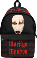 Rocksax Marilyn Manson Red Lips Logo Daypack Black - Rocksax Marilyn Manson Red Lips Logo Daypack Black - Special Products
