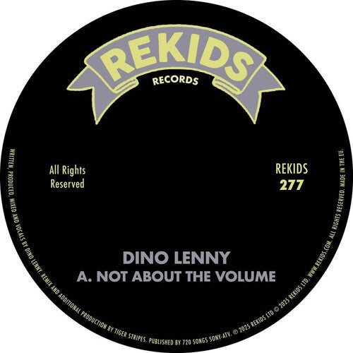 Lenny,dino - Not About The Volume (with Tiger Stripes Remix) - Vinyl Record