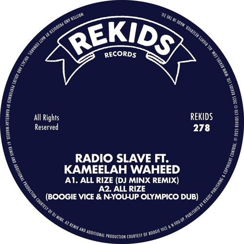 Radio Slave - All Rize (remixes Part 2) - Vinyl Record