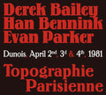 Bailey,derek / Bennink,han / Parker,evan - Topographie Parisienne - Music CD