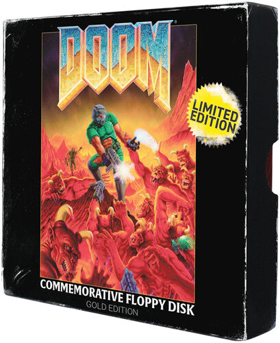 Doom - Floppy Disk Ltd Ed Imitation Gold Replica - Doom - Floppy Disk Ltd Ed Imitation Gold Replica - Collectibles