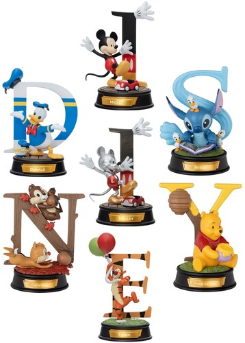 Disney Alphabet Art Series Blind Box 6ct Dis - Disney Alphabet Art Series Blind Box 6ct Dis - Collectibles