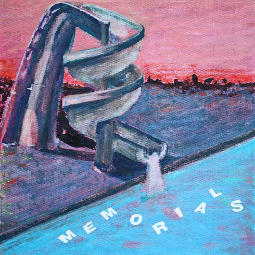 Memorial Waterslides (Blue) [Colored Vinyl] [Download Included] Vinyl Record