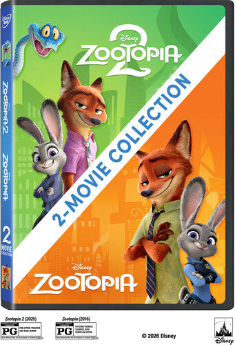 Zootopia 2 / Zootopia - Multi-feature - 2 Movie Collection - Disney - DVD