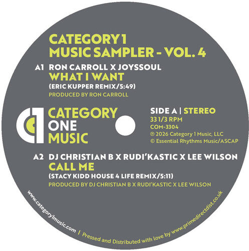 Category 1 Music Sampler Vol. 4 / Various - Category 1 Music Sampler Vol. 4 - Vinyl Record