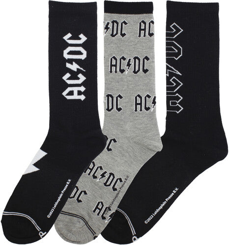 Perri's Ac/dc Volume Crew Socks (3 Pack) - Perri's Ac/dc Volume Crew Socks (3 Pack) - Apparel