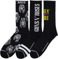 Perri's Guns N' Roses Volume Crew Socks (3 Pack) - Perri's Guns N' Roses Volume Crew Socks (3 Pack) - Apparel