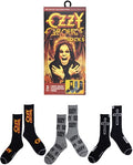 Perri's Ozzy Osbourne Crew Socks 3 Pack Gift Box - Perri's Ozzy Osbourne Crew Socks 3 Pack Gift Box - Apparel