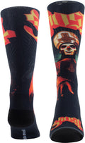 Perri's Ghost Papa Emeritus Red/gold Crew Socks - Perri's Ghost Papa Emeritus Red/gold Crew Socks - Apparel