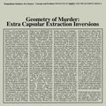 Earth X Black Noi$e - Geometry Of Murder: Extra Capsular Extraction - Vinyl Record