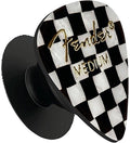 Pluginz Fender Phone Grip Black & White Checkered - Pluginz Fender Phone Grip Black & White Checkered - Novelties