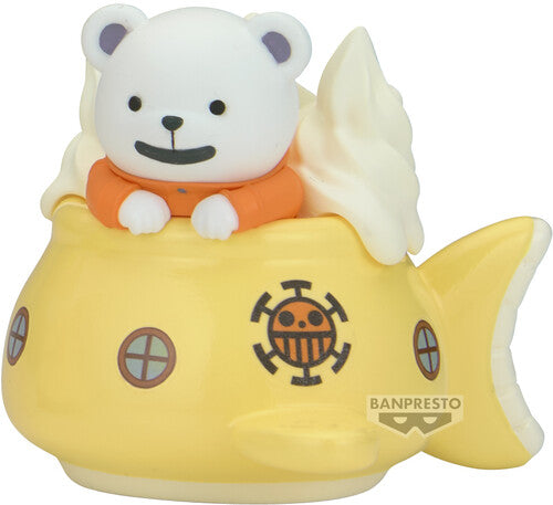 One Piece Paldolce Coll Bepo & Pirate Ship Figure - One Piece Paldolce Coll Bepo & Pirate Ship Figure - Collectibles