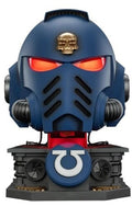 Wh40k Ultramarines Mkx 1/1 Scale Helmet & Stand - Wh40k Ultramarines Mkx 1/1 Scale Helmet & Stand - Collectibles