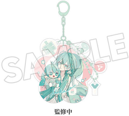 Miku Hug Series Acrylic Keychain Flower Ver. - Miku Hug Series Acrylic Keychain Flower Ver. - Collectibles