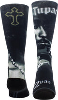 Perri's Tupac 2pac Smoke Dye Sublimation Crew Sock - Perri's Tupac 2pac Smoke Dye Sublimation Crew Sock - Apparel