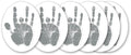 Jerry Garcia Silver Hand Sticker 6 Pack - Jerry Garcia Silver Hand Sticker 6 Pack - Novelties