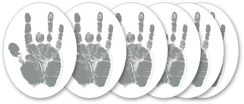 Jerry Garcia Silver Hand Sticker 6 Pack - Jerry Garcia Silver Hand Sticker 6 Pack - Novelties