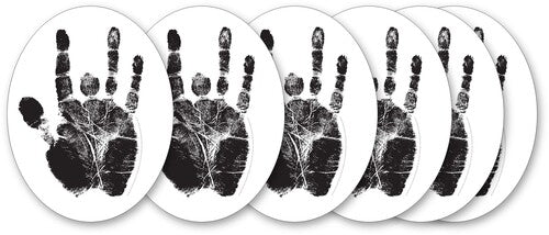 Jerry Garcia Black Hand Sticker 6 Pack - Jerry Garcia Black Hand Sticker 6 Pack - Novelties