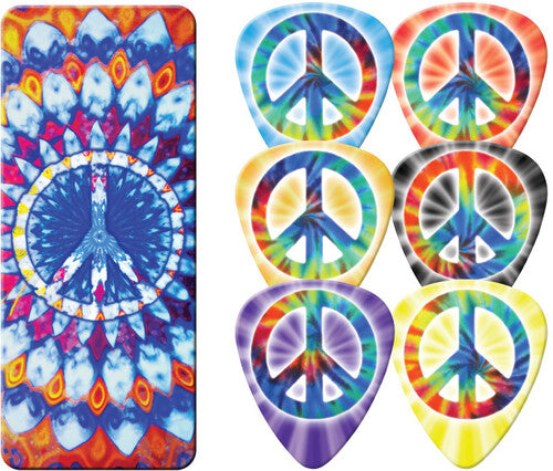 Hi Fidelity Peace Pick Tin 6 Picks Included - Hi Fidelity Peace Pick Tin 6 Picks Included - Novelties