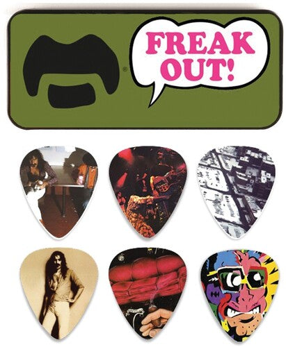 Frank Zappa Olive Pick Tin 6 Picks Included - Frank Zappa Olive Pick Tin 6 Picks Included - Novelties
