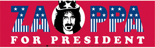 Frank Zappa For President Bumper Sticker 6 Pack - Frank Zappa For President Bumper Sticker 6 Pack - Novelties