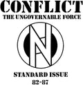 Conflict - Standard Issue 82-87 - Black & White Splatter - Vinyl Record