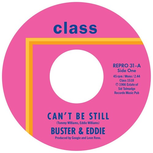 Buster & Eddie - Can't Be Still / There I Was - Vinyl Record