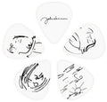 Beatles John Lennon Art Series Picks - John & Yoko - Beatles John Lennon Art Series Picks - John & Yoko - Musical Instrument