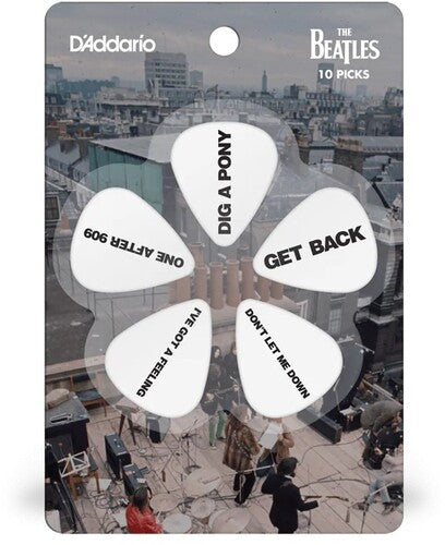 Beatles Guitar Picks Get Back 10-pack Light - Beatles Guitar Picks Get Back 10-pack Light - Musical Instrument
