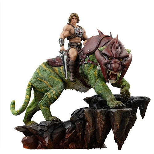 Motu - He-man & Battle Cat Dlx As 1/10 Statue - Motu - He-man & Battle Cat Dlx As 1/10 Statue - Collectibles