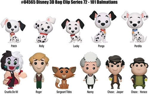 101 Dalmatians 3d Foam Bag Clip - Series 72 - 101 Dalmatians 3d Foam Bag Clip - Series 72 - Collectibles