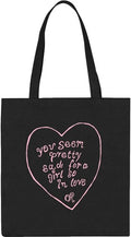 Olivio Rodrigo Pretty Sad Love Ind Excl Tote Black - Olivio Rodrigo Pretty Sad Love Ind Excl Tote Black - Novelties