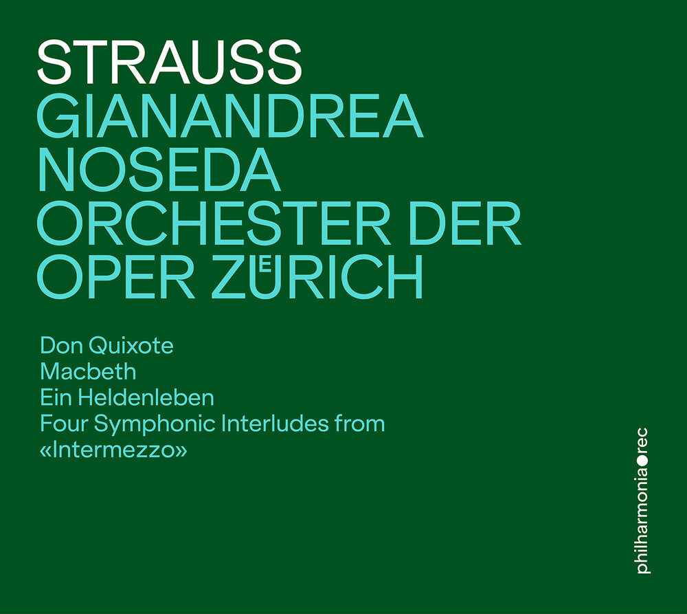 Pre-Order: Orchester Der Oper Zurich - Richard Strauss: Tone Poems & Interludes [CD]