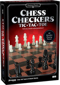 Pressman Games - Pressman Classic Chess Checkers Tic Tac Toe - Games