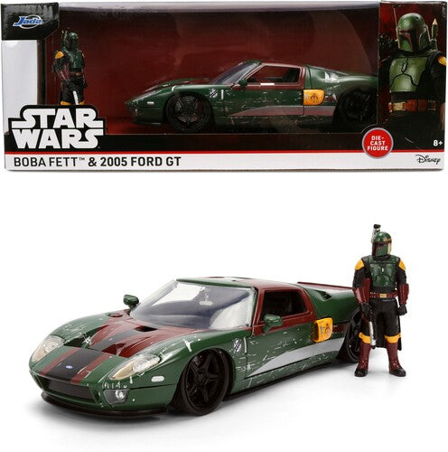 Jada 1/24 Hwr Sw 05 Ford Gt Die-cast & Boba Fett - Jada 1/24 Hwr Sw 05 Ford Gt Die-cast & Boba Fett - Collectibles