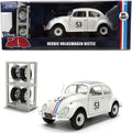 Jada 1/24 Hwr Herbie Vw Beetle With Rack Die-cast - Jada 1/24 Hwr Herbie Vw Beetle With Rack Die-cast - Collectibles