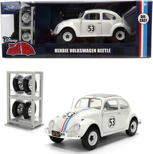 Jada 1/24 Hwr Herbie Vw Beetle With Rack Die-cast - Jada 1/24 Hwr Herbie Vw Beetle With Rack Die-cast - Collectibles