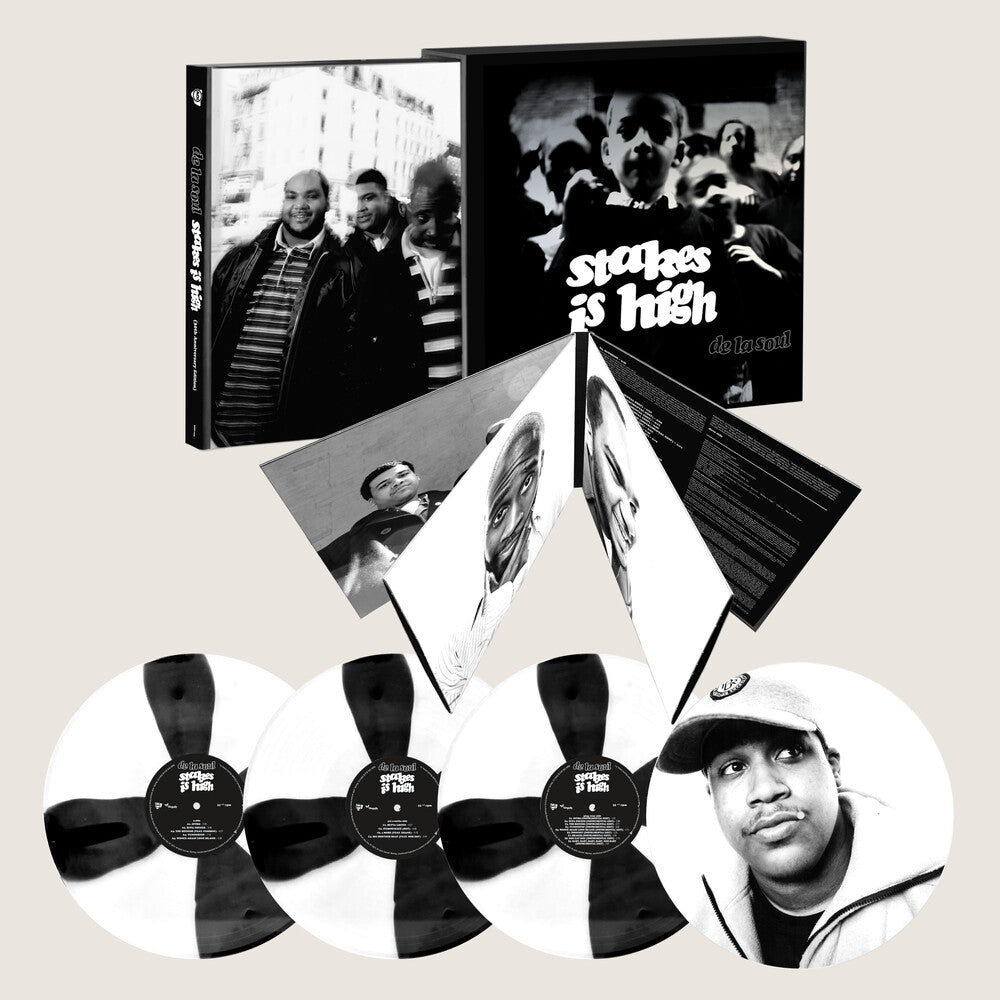 Pre-Order: De La Soul - Stakes Is High - 30th Anniversary [Black and White Spoke Effect + print of Dave]