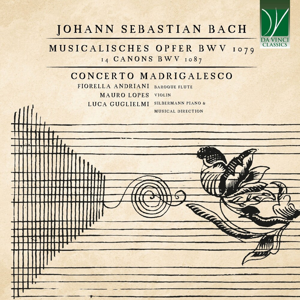 Pre-Order: Fiorella & Mauro Lopes & Luca Guglielmi Andriani - Johann Sebastian Bach: Musicalisches Opfer Bwv 1079, 14 Canons Bwv 1087 [CD]