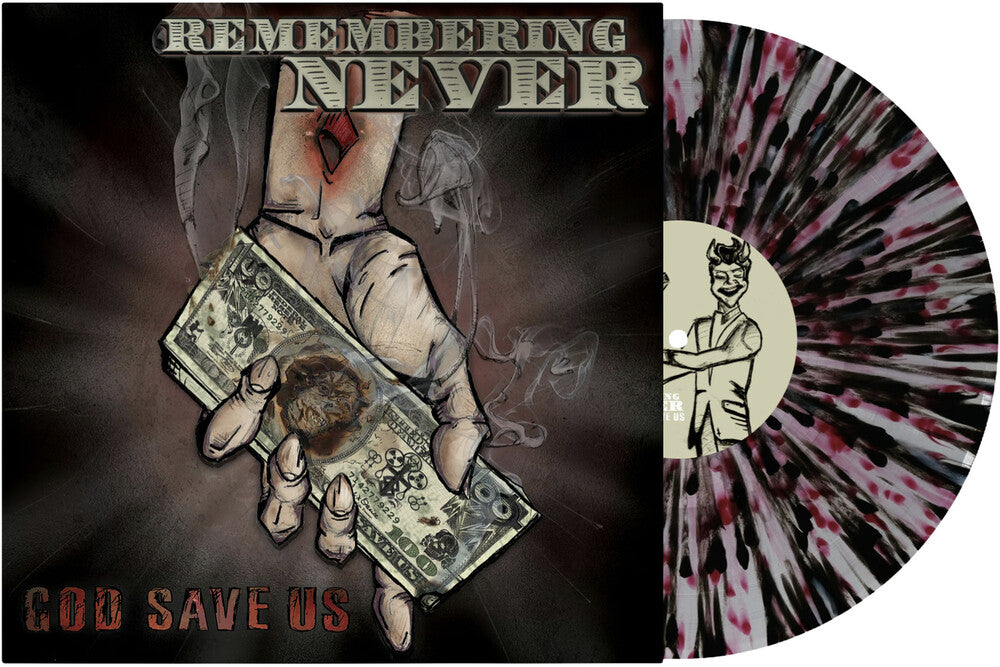Remembering Never - God Save Us [Clear with White, Red, Black Splatter]