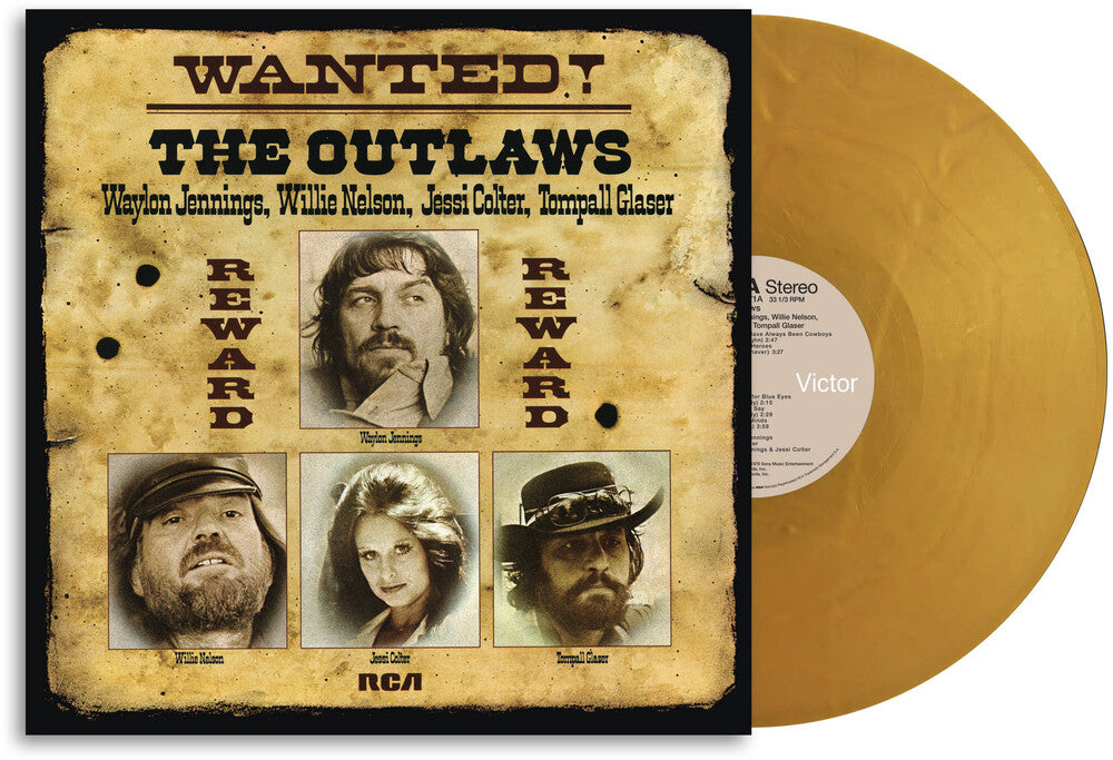 Pre-Order: Waylon Jennings, Willie Nelson, Jessi Colter, Tompall Glazer - WANTED! The Outlaws - 50th Anniversary [LP]