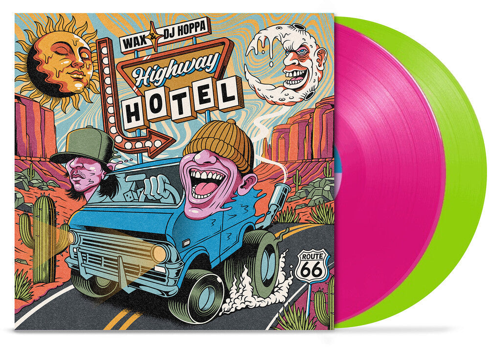 Pre-Order: Wax & DJ Hoppa - Highway Hotel [Pink and Green]
