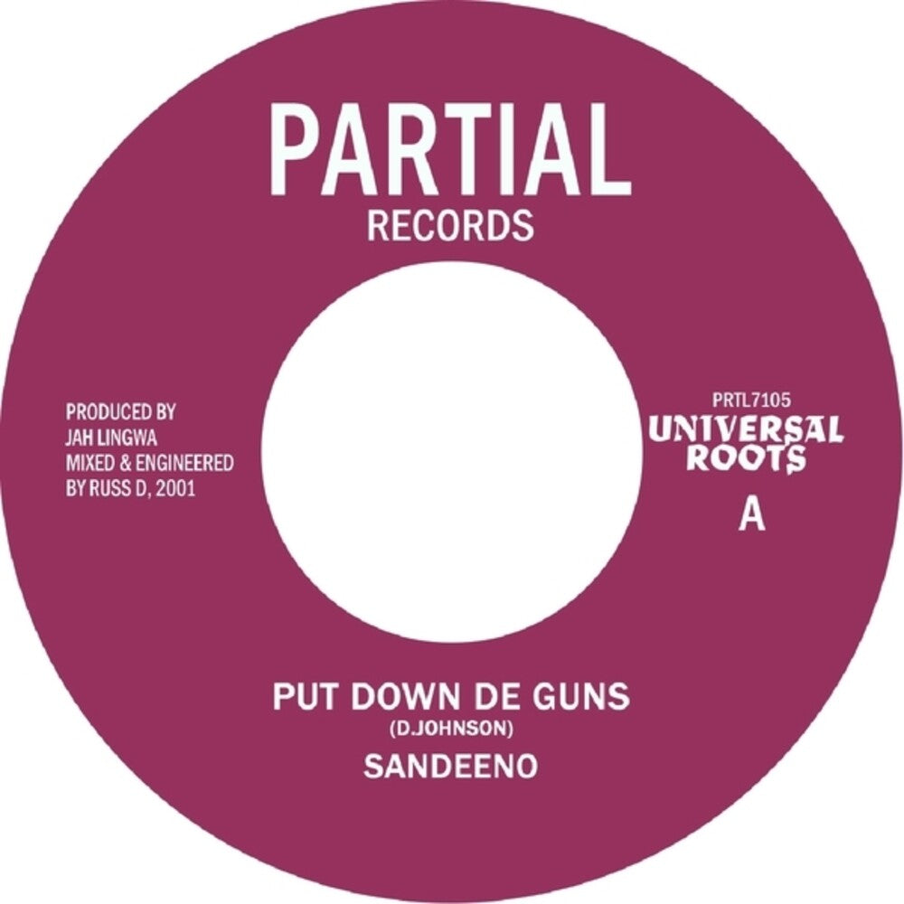 Pre-Order: Sandeeno - Put Down De Guns' (Ep) [7" Vinyl]