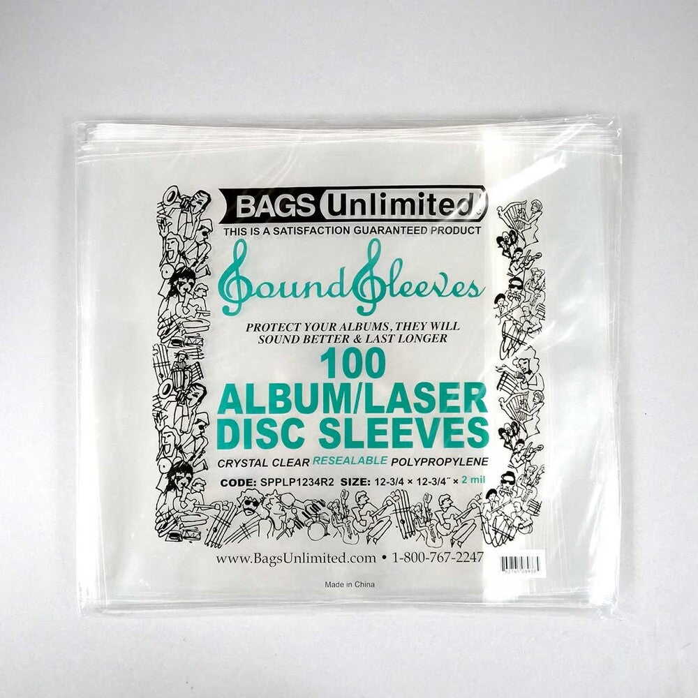Bu Spplp1234R2 LP Sleeve Resealable Pp 100Ct Clr - Bu Spplp1234r2 Lp Sleeve Resealable Pp 100ct Clr [Vinyl Accessories]