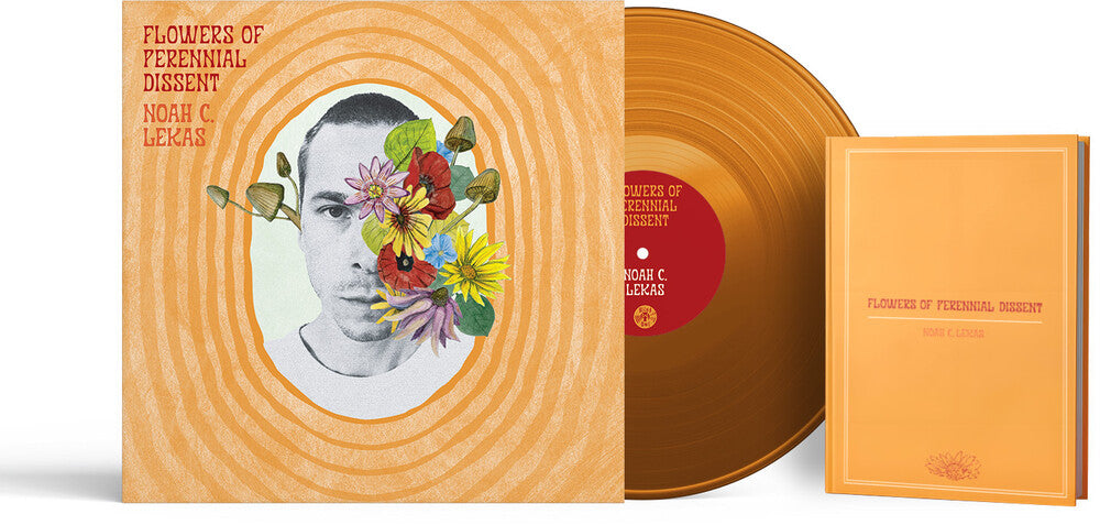 Pre-Order: Noah Lekas  C. - Flowers Of Perennial Dissent - Tangerine (W/Book) [LP]