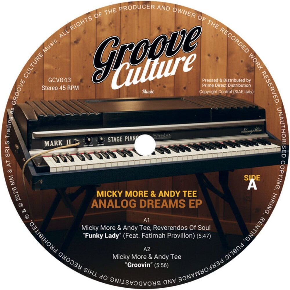 Pre-Order: Micky More & Andy Tee - Analog Dreams Ep [12" Vinyl] Vinyl Record